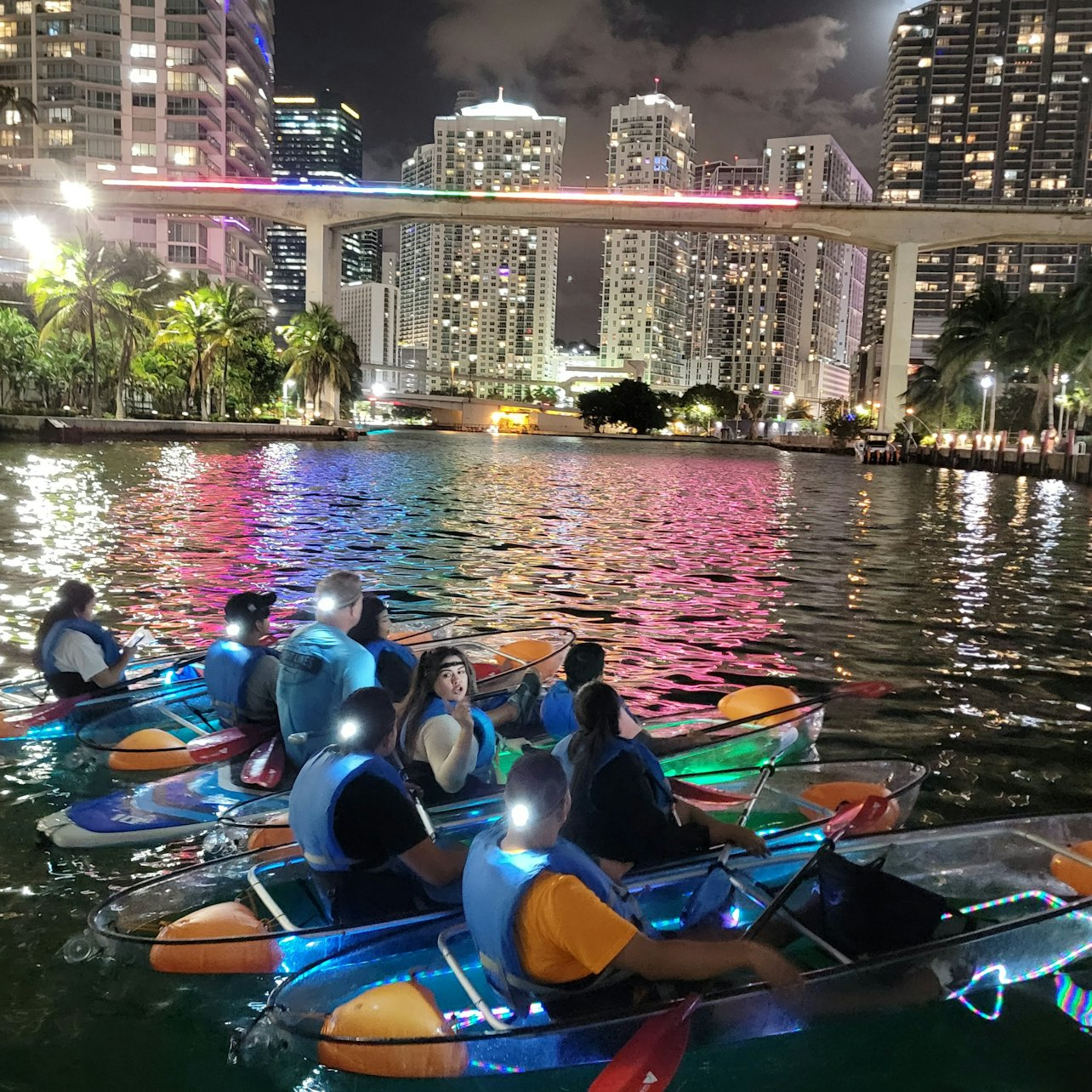 Miami: Guided LED-Lit Kayak Night Tour + Drinks - Photo 1 of 3